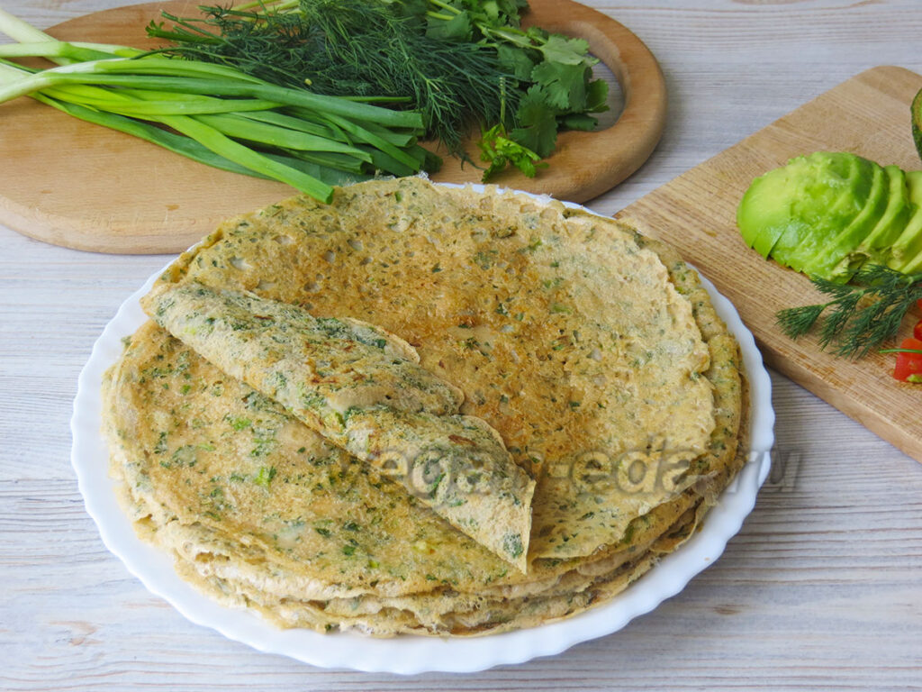 Лепёшки из чечевицы